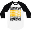 saturday sunday shitday 3/4 Sleeve Shirt