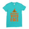 resting witch face Ladies Fitted T-Shirt