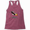 never give up poster Racerback Tank