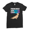 frenchies and yoga Ladies Fitted T-Shirt