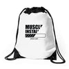 muscles installing Drawstring Bags