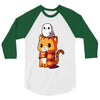 brave kitty 3/4 Sleeve Shirt
