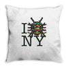 i (turtle) ny Throw Pillow