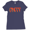 cancer logo Ladies Fitted T-Shirt