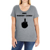 omg nobody cares Ladies Curvy T-Shirt
