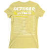 October Girl Facts Scorpio Ladies Fitted T-Shirt