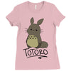 totoro Ladies Fitted T-Shirt