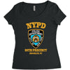 nypd police department Women's Triblend Scoop T-shirt