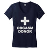 orgasm donor Women's V-Neck T-Shirt