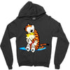 calvin hobbes Zipper Hoodie