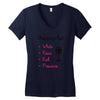 wine shopping Women's V-Neck T-Shirt