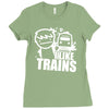 i like trains Ladies Fitted T-Shirt