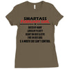 Smartass February Girl Ladies Fitted T-Shirt
