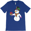 smiling snowman holding out christmas T-Shirt