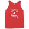 all i need is coffee sciossors Tank Top