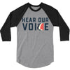 Women's March Hear Our Voice 3/4 Sleeve Shirt