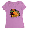 this girl likes tacos Women's Triblend Scoop T-shirt