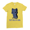 don't tell me to smile Ladies Fitted T-Shirt