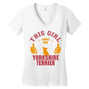This Girl Loves Yorkshire Terriers Women's V-Neck T-Shirt