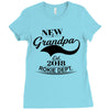 New Grandpa 2018 Rokie Dept. Ladies Fitted T-Shirt