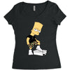 rap simpson Women's Triblend Scoop T-shirt