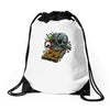 pizzaskull sticker original Drawstring Bags