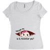 November Peeking Out Baby Girl Women's Triblend Scoop T-shirt