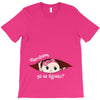August Peeking Out Baby Girl in Spanish T-Shirt