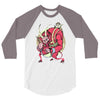 krampus (blood red) 3/4 Sleeve Shirt