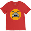 delorean V-Neck Tee