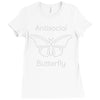 not so social butterfly Ladies Fitted T-Shirt