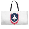 land of the free shield Weekender Totes