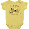 papa the man the myth the legend Baby Bodysuit