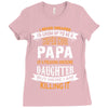 Super Cool Papa Of A Freaking Awesome Daughter Ladies Fitted T-Shirt