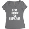 i eat breakfast Women's Triblend Scoop T-shirt