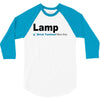 lamp   brick tamland likes this facebook thumbs up mens white t shirt 3/4 Sleeve Shirt
