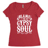 blame it on my gypsy soul Women's Triblend Scoop T-shirt