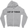 lost of things Zipper Hoodie