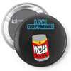 i am duff man homer cult funny retro Pin-back button