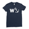 w anchor funny pub joke Ladies Fitted T-Shirt