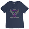 my hero is now my angel pancreatic cancer awareness V-Neck Tee
