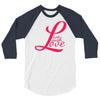 love laugh best trending 3/4 Sleeve Shirt