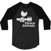 peace and music 3/4 Sleeve Shirt