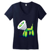 scratchy Women's V-Neck T-Shirt