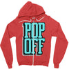 pop off pop up Zipper Hoodie
