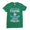 go fishing Ladies Fitted T-Shirt