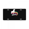 totally straight funny rainbow unicorn gay pride novelty fashion License Plate