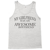 my girlfriend has an awesome boyfriend Tank Top
