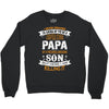 Super Cool Papa Of A Freaking Awesome Son Crewneck Sweatshirt