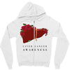 liver cancer awareness Zipper Hoodie